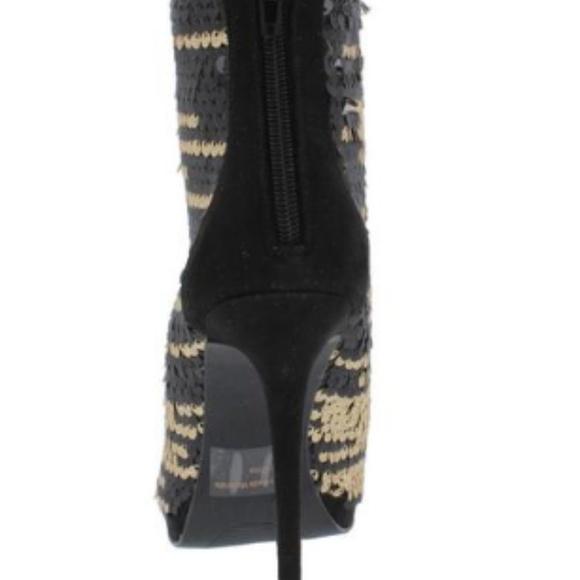 Women's Ankle Boot Shoes Peep Toe Stiletto Heels - Picture 2 of 3